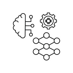 Neural Network vector icon
