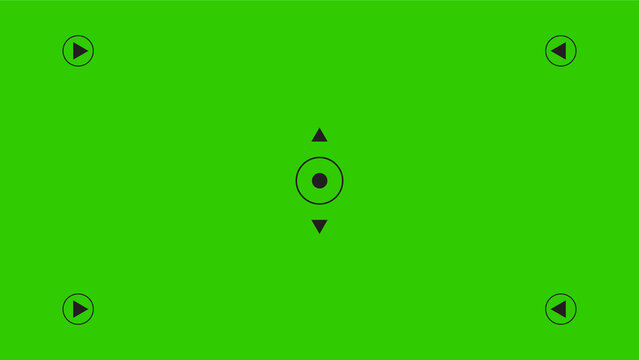Green screen with VFX motion tracking markers. Chroma key color video footage with track point. HD 4K green screen layout. Easy to use.