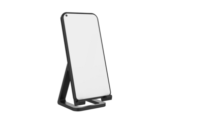 Smartphone holder mockup app transparent background