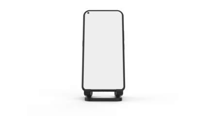 Smartphone mockup app transparent background