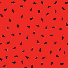 Watermelon pattern. Fruit juicy slice pieces seamless texture. Summer bright design