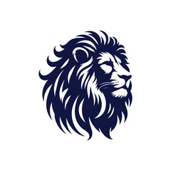 Vector Lion silhouette design illustration template	