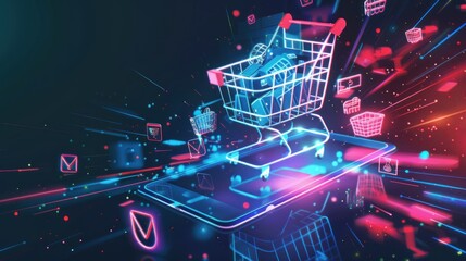 Digital Shopping Cart on a Smartphone