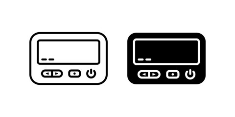 Pager icon set. for mobile concept and web design. vector illustration on white background