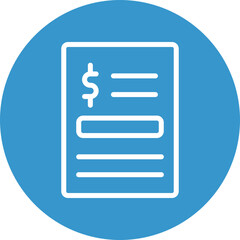 Bill Vector Line White Circles Multicolors