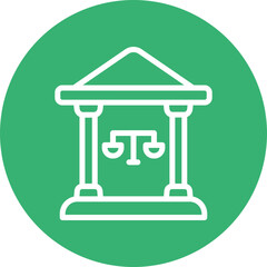 Court Vector Line White Circles Multicolors