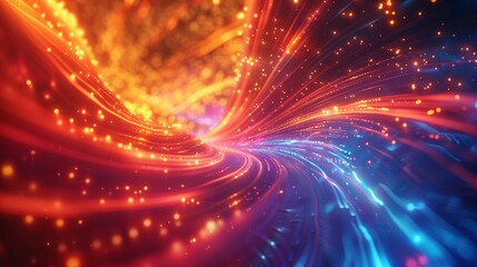 Fototapeta premium Abstract 3D background with colorful swirl