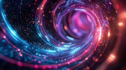 Obraz premium Abstract 3D background with colorful swirl