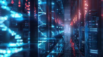 Innovative DNA Data Storage in a Futuristic High-Tech Data Center Environment