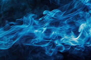 Fototapeta premium Mesmerizing Blue Smoke - Intricate and Dynamic Photo