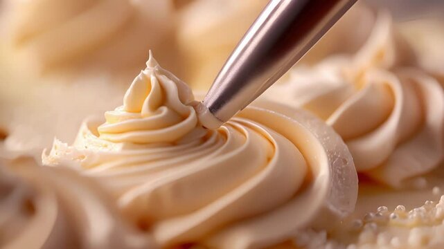 A macro image of a slim tip perfect for writing names or messages on cakes with impeccable precision.