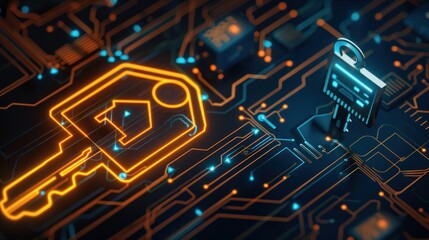 Digital Key on a Circuit Board