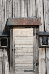 old wooden door