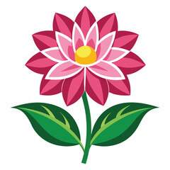 Flower vector illustration decorative natural design elements