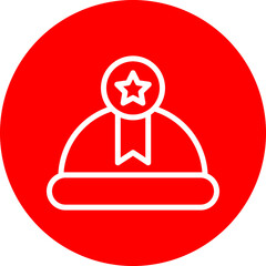 Course Vector Line White Circle Red