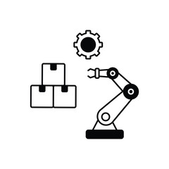 Robotic Arm vector icon