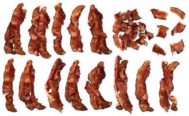 Bacon meat collection - Ready to use Premium PNG Cutout Isolated image