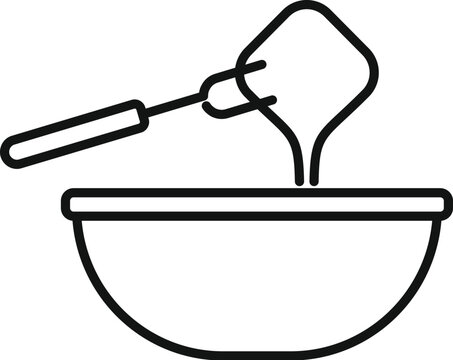 black bowl pouring liquid, cooking clip art preview