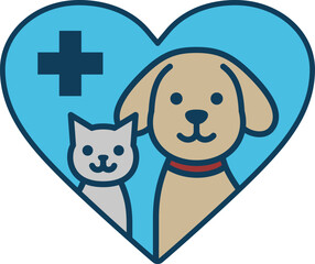 動物病院のロゴマーク（animal hospital logo）