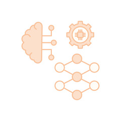 Neural Network vector icon