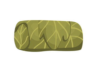 Dolma, stuffed vine leaves in flat style. Vector illustration isolated on white background