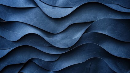 Fototapeta premium Abstract Blue Wave Pattern