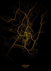 Kuçovë City Map Poster Minimalist - Kuçovë Albania City Maps Modern Wall Art Home Decor Ready to Printable
