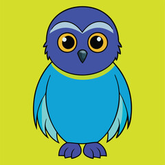 Cute owl bird vector clipart for printable digital graphics and designs.