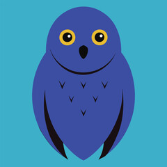 Cute owl bird vector clipart for printable digital graphics and designs.