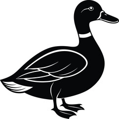 Cute duck vector clipart for printable digital graphics and designs.






