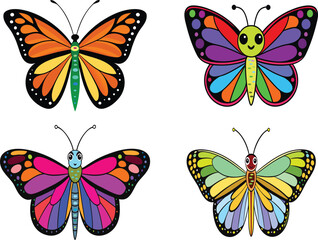 Monarch butterfly vector clipart for printable digital graphics and designs.