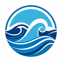 ocean wave logo symbol