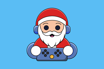 Santa Claus Vector Illustration Cartoon, Clipart and Line Art Design. Santa Claus vector in cartoon, clipart, and line art styles for festive designs.