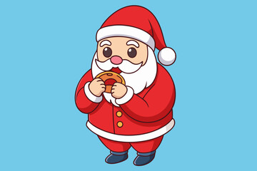 Santa Claus Vector Illustration Cartoon, Clipart and Line Art Design. Santa Claus vector in cartoon, clipart, and line art styles for festive designs.