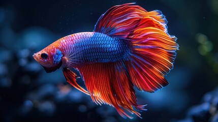 Obraz premium Colorful Siamese Fighting Fish