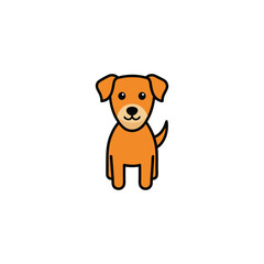 dog, animal, puppy, cartoon, pet, vector, illustration, brown, fun, canine, art, isolated, toy, cute, mammal, drawing, baby, funny, child, love, pets, boy