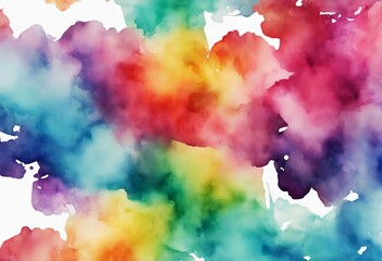 on paint border artistic background white rainbow olated watercolor abstract splash