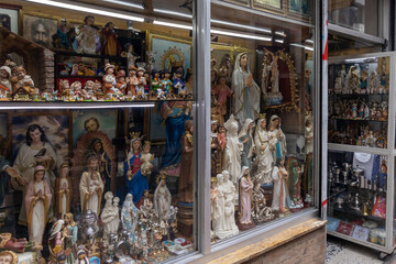 A shop with devotional articles in Colombia