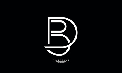 Obraz premium BD, DB, B, D, Abstract Letters Logo Monogram