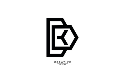 BD, DB, B, D, Abstract Letters Logo Monogram