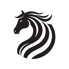 horse silhouette vector