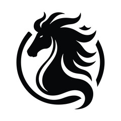 horse silhouette vector