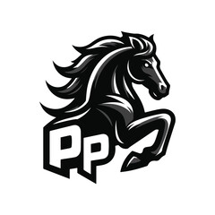 horse silhouette vector