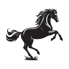 horse silhouette vector