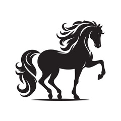 horse silhouette vector