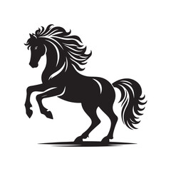 horse silhouette vector