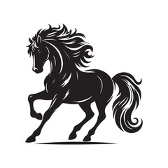 horse silhouette vector