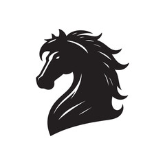 horse silhouette vector