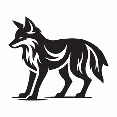 Fox silhouette vector