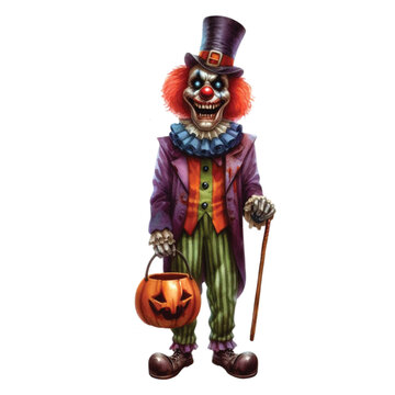 recommend clip art: Halloween Carnival Clown Watercolor Clipart